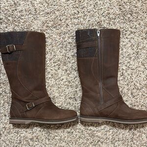Brown Leather Tall Boots